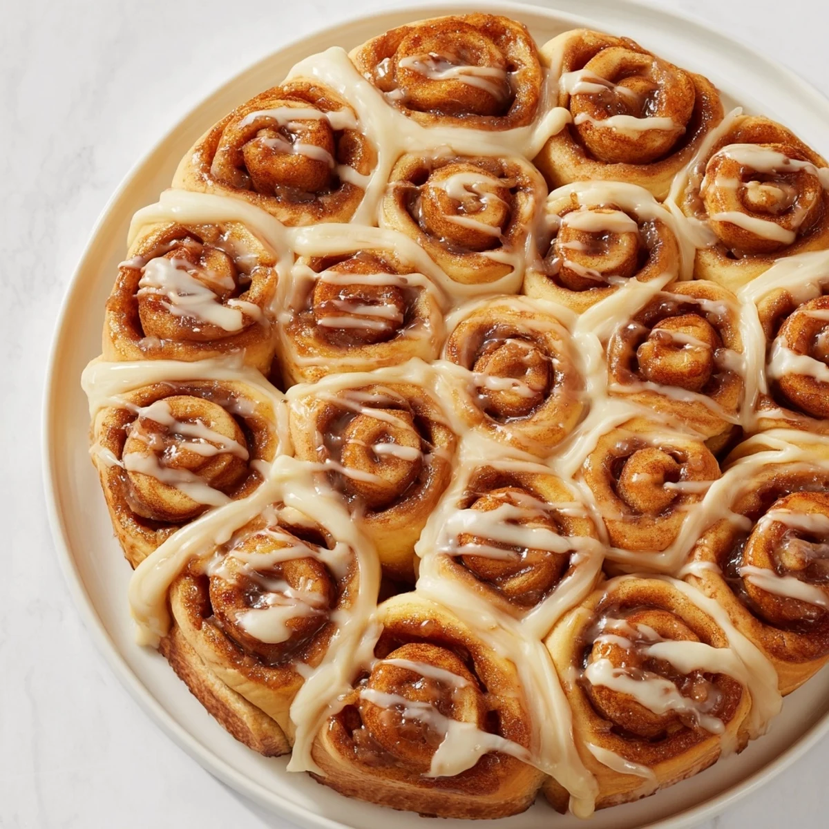 Fluffy Giant Snowflake Sweet Roll, glistening with icing, perfect for a cozy holiday brunch.