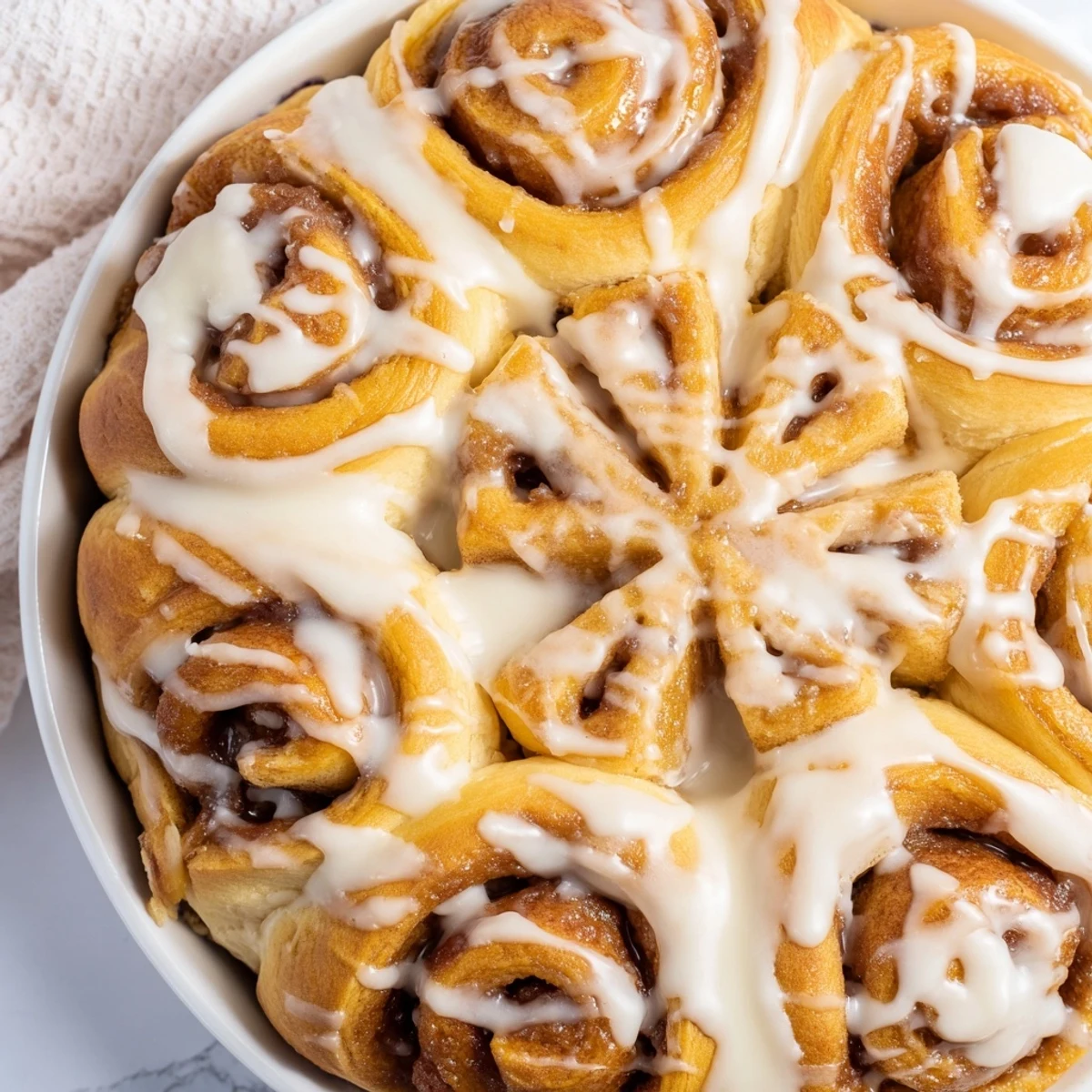 Golden-brown Giant Snowflake Sweet Roll centerpiece, twisted and filled, ready for serving warm.