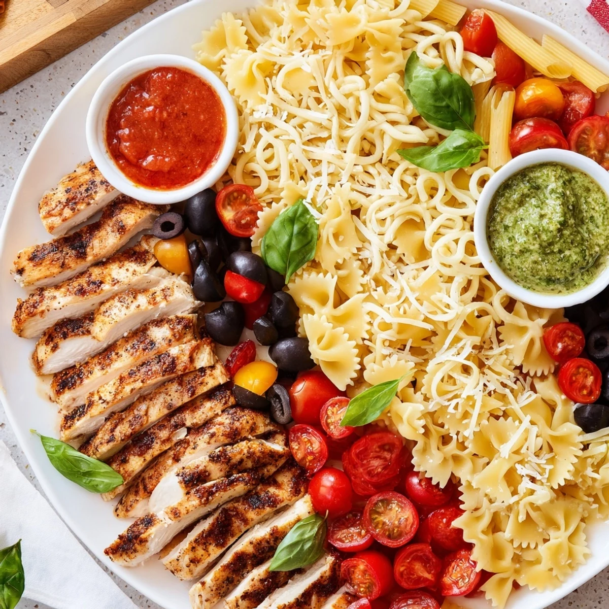 Girl Dinner Pasta Board