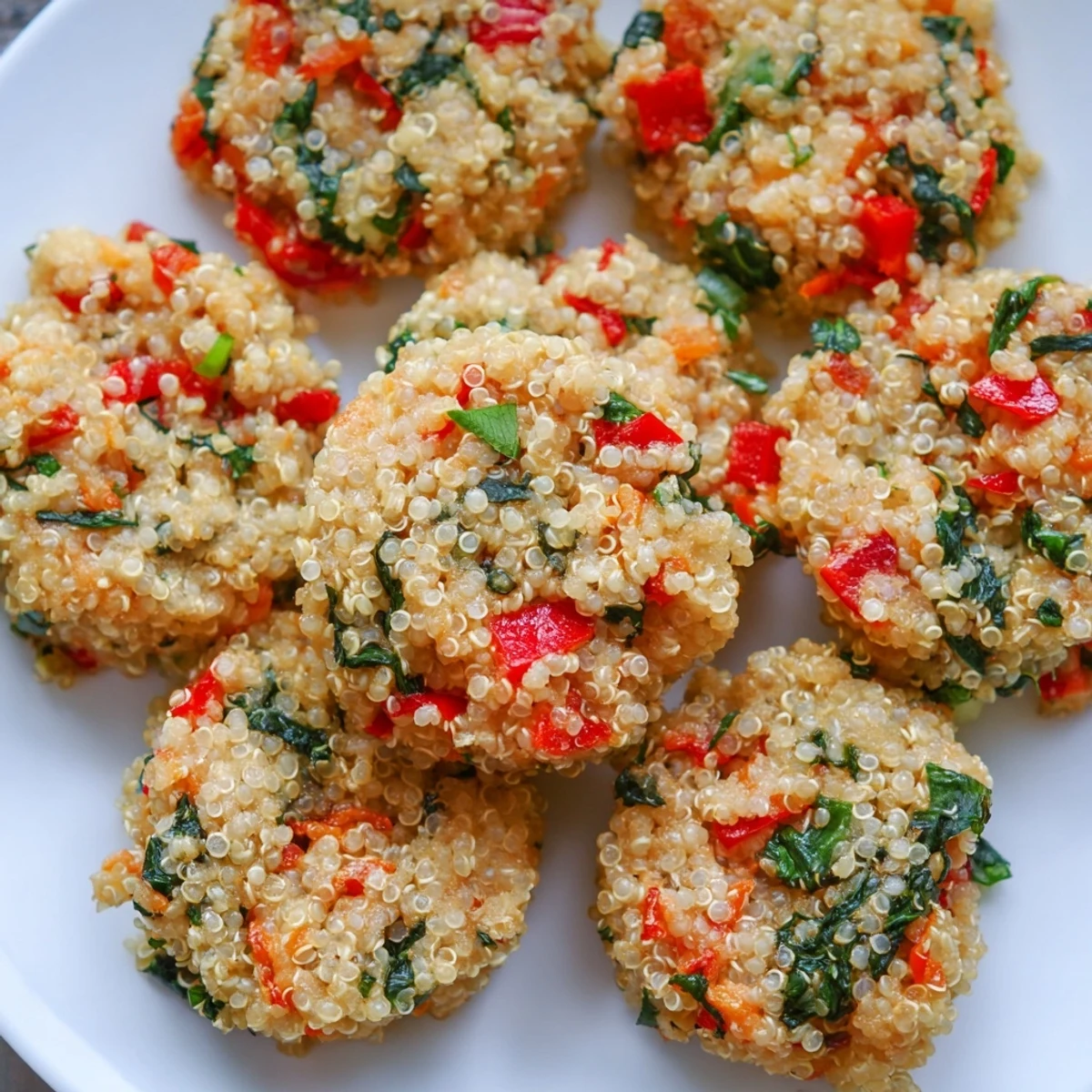 Warm, comforting image of Baked Cheddar Quinoa Bites; perfect for a healthy appetizer.