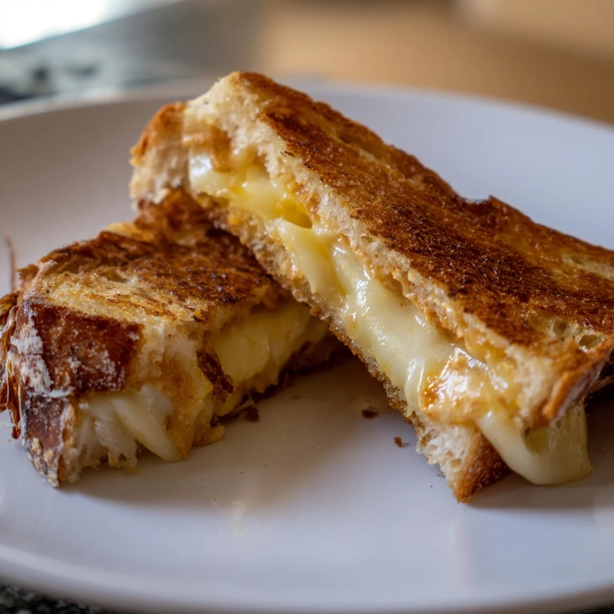 Crispy, spicy Honey Chipotle Butter Grilled Cheese, with melted cheddar and a hint of sweetness.