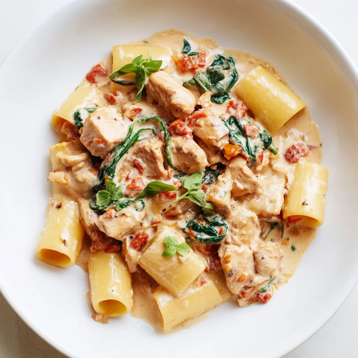 This warm, delicious Budget-Friendly Marry Me Chicken Pasta boasts tender chicken and a luscious, creamy sauce.