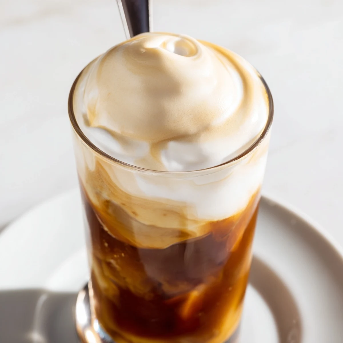 Light and airy Starbucks Cold Foam recipe, showcasing the perfect texture for a refreshing cold brew drink.