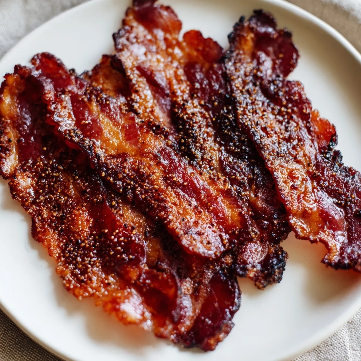 Golden, caramelized Snoop Dogg Billionaire Bacon with a perfect balance of sweet and savory flavors, ready to eat!