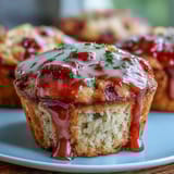 Strawberry Lemon Muffins Glaze