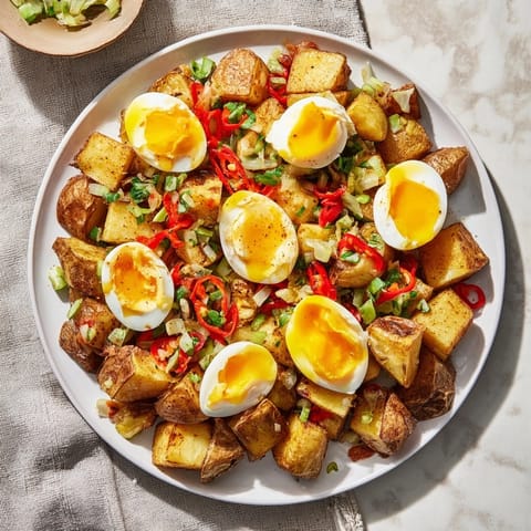 Simple Skillet Egg Potato Hash