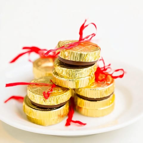 Chocolate Gold Coin Stack