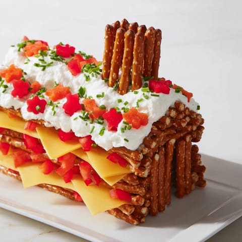 Rustic log cabin appetizer