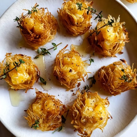 Rustic Phyllo Cheese Nests