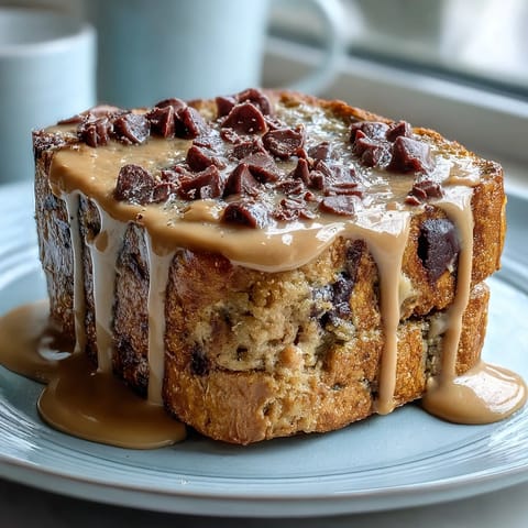 High-Protein Peanut Butter Chocolate Baked French Toast