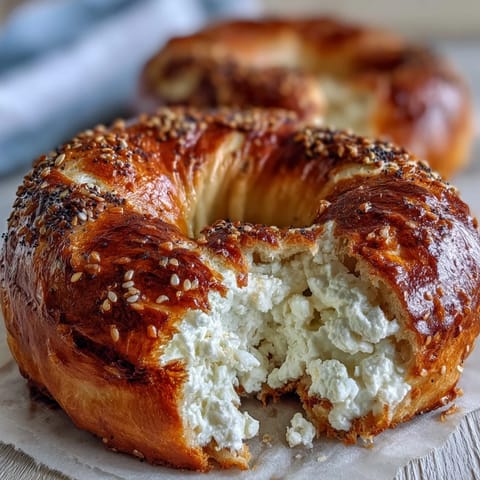 Soft Cottage Cheese Bagels