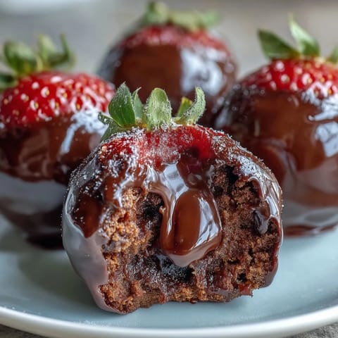 Luxurious Dubai Chocolate Strawberry Truffles dusted with edible gold, perfect for elegant dessert presentations.