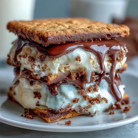 Vanilla Bean Frappuccino Ice Cream Sandwiches with creamy vanilla ice cream between rich espresso cookies.