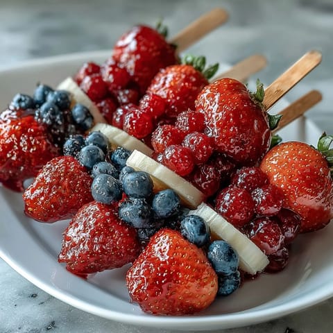 Fourth July Fruit Skewers