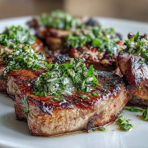 Lamb Chops with Mint Gremolata