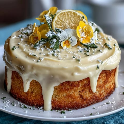 Baby Shower Lemon Sunshine Cake