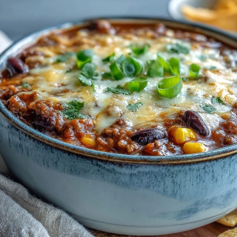 Creamy Taco Soup in a rustic bowl garnished with cilantro and a lime wedge, a rich, hearty dinner idea for six.