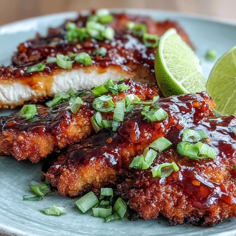 Pressure-cooked Thai Sweet Chili Chicken breast coated in a glossy honey-lime sauce, ready to enjoy hot.