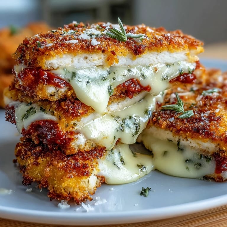 Vegetarian baked tofu parmesan with crispy panko coating, bubbling mozzarella, and fresh basil garnish for a satisfying main dish.