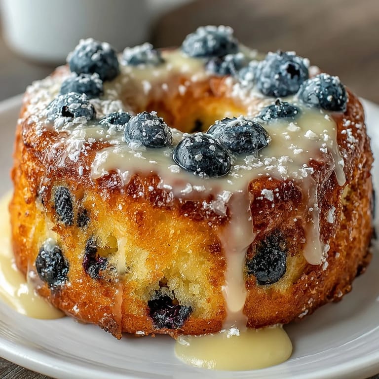 Bright lemon and juicy blueberry sourdough donuts, naturally leavened and baked until fluffy, finished with a tangy citrus glaze for a delightful snack.