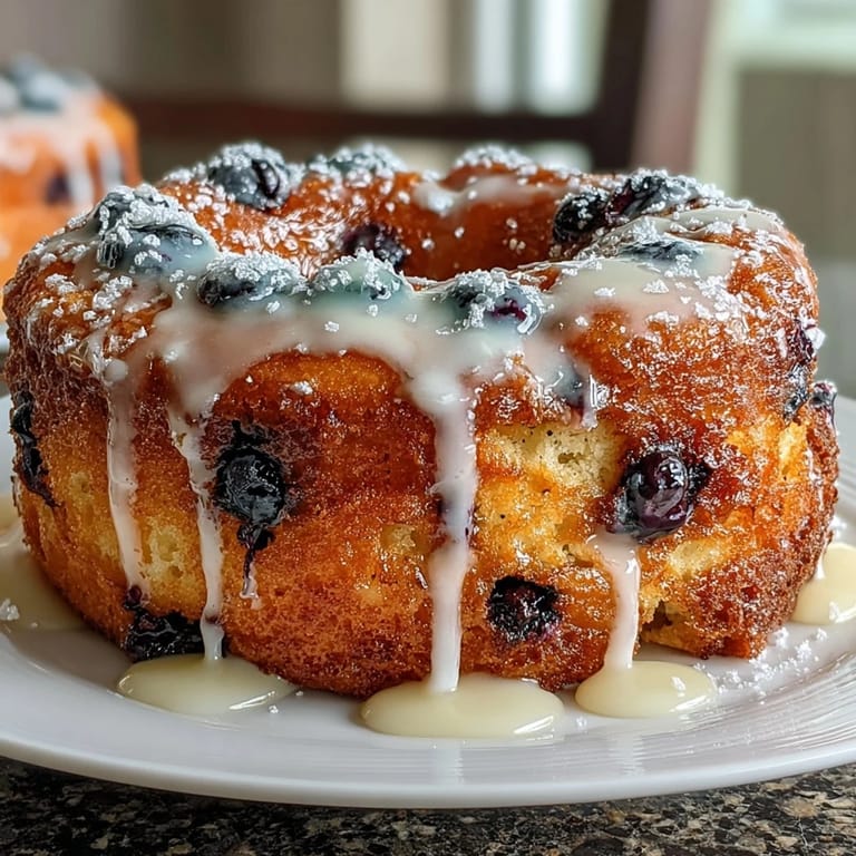 Homemade sourdough blueberry lemon donuts, topped with zesty glaze and fresh fruit, offering a naturally tangy and sweet breakfast or dessert option.  