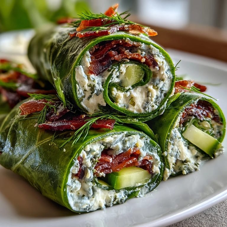 Bite-sized green snacks featuring spinach tortillas rolled with herb cream cheese and crunchy veggies, ideal for quick lunches or on-the-go bites.