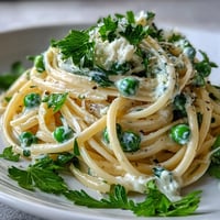 Spring Pasta Ricotta Lemon Peas