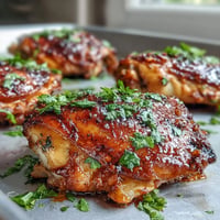 Vibrant harissa chicken traybake with juicy thighs, chickpeas, and roasted vegetables for a spicy, colorful meal.  